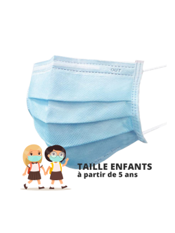 Masque enfants bleu